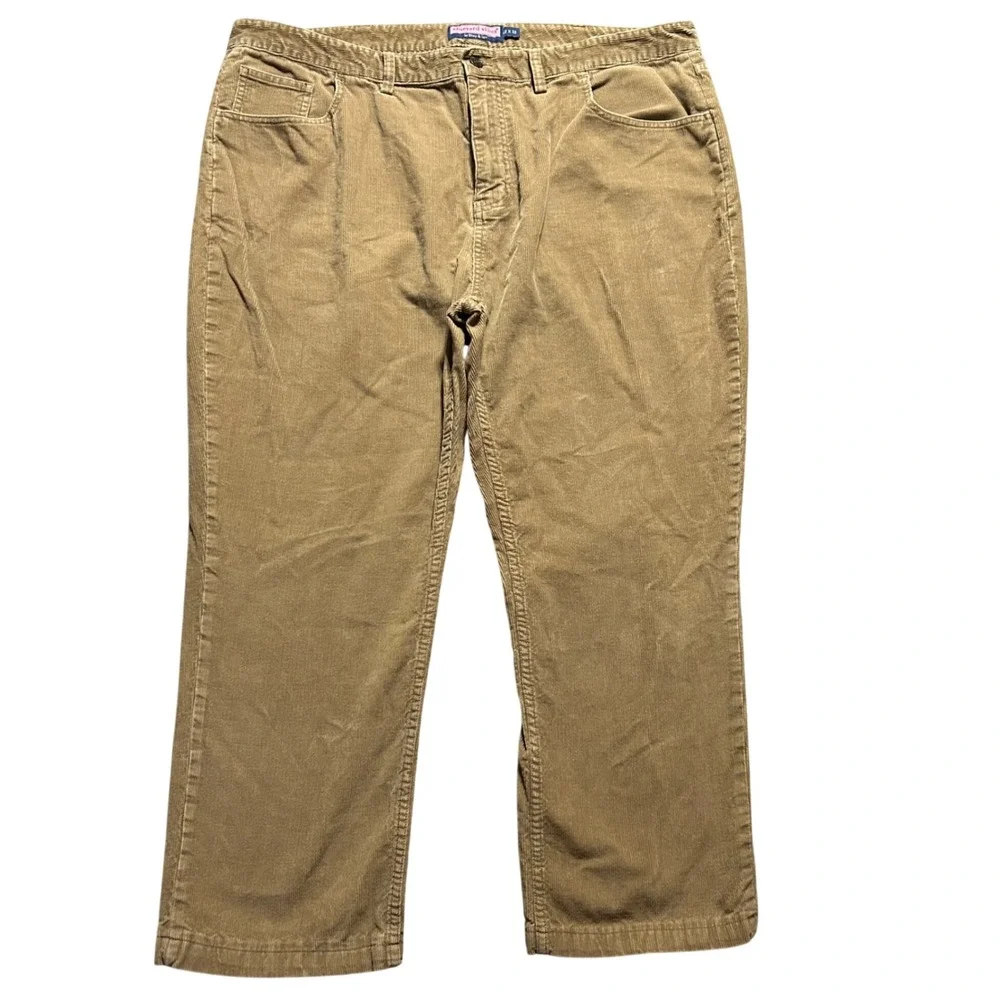 Vineyard Vines Corduroy Pants Mens 42x32 (Fits 42x28) Tan Straight Leg Cotton